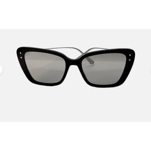 Dior Miss Dior Mirrored Sunglasses 14A7 Black-Gunmetal/Gray Silver Mirror